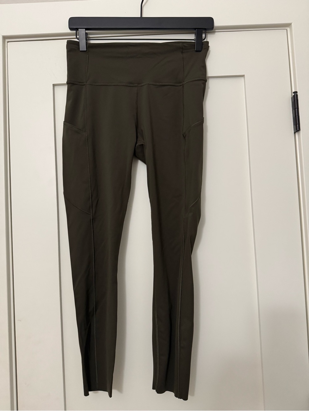 lululemon athletica Olive Green High-Rise Leggings with Side Pockets